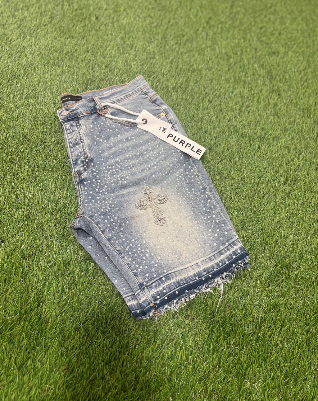 Jean purple short
