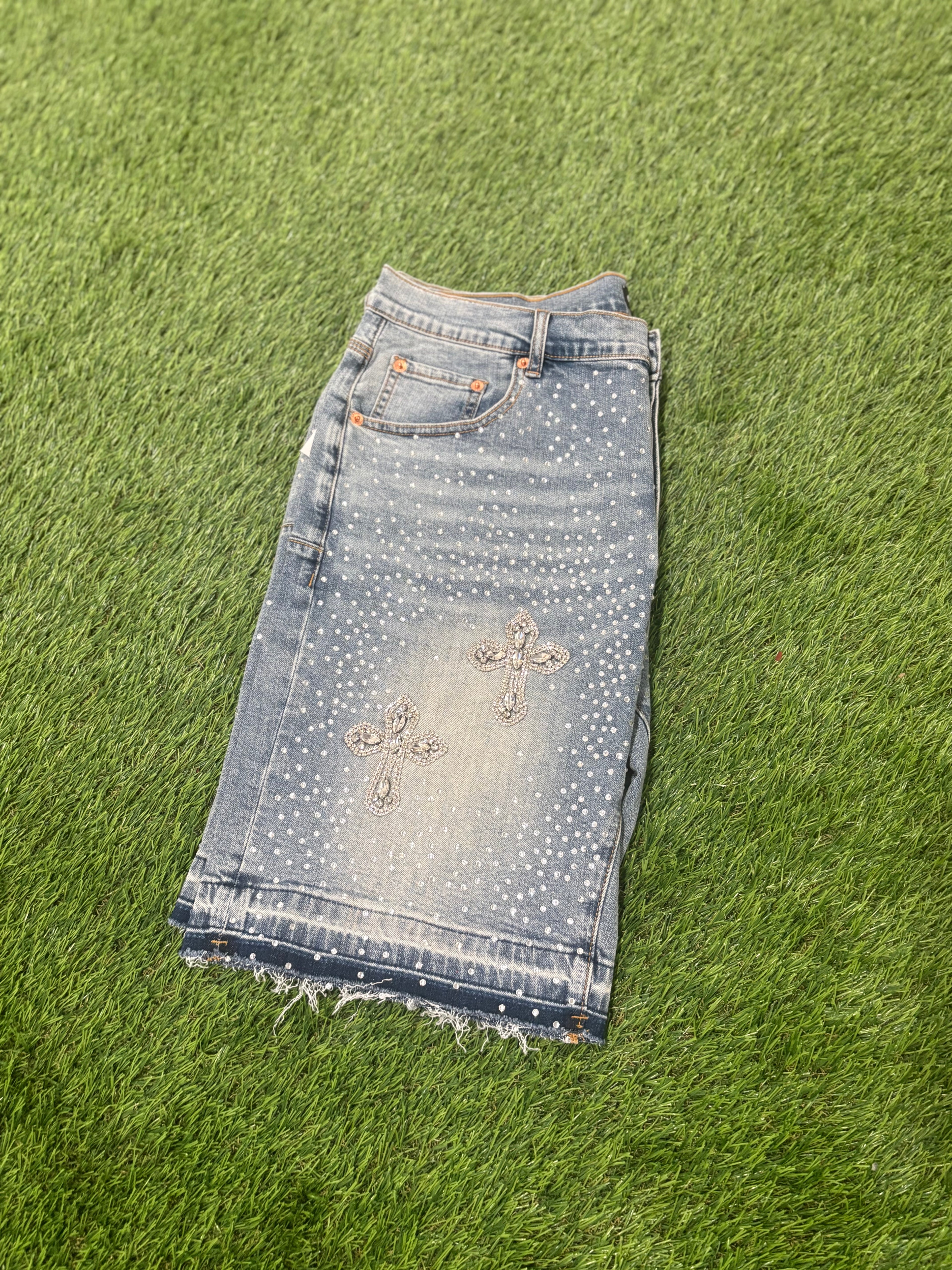 Jean purple short